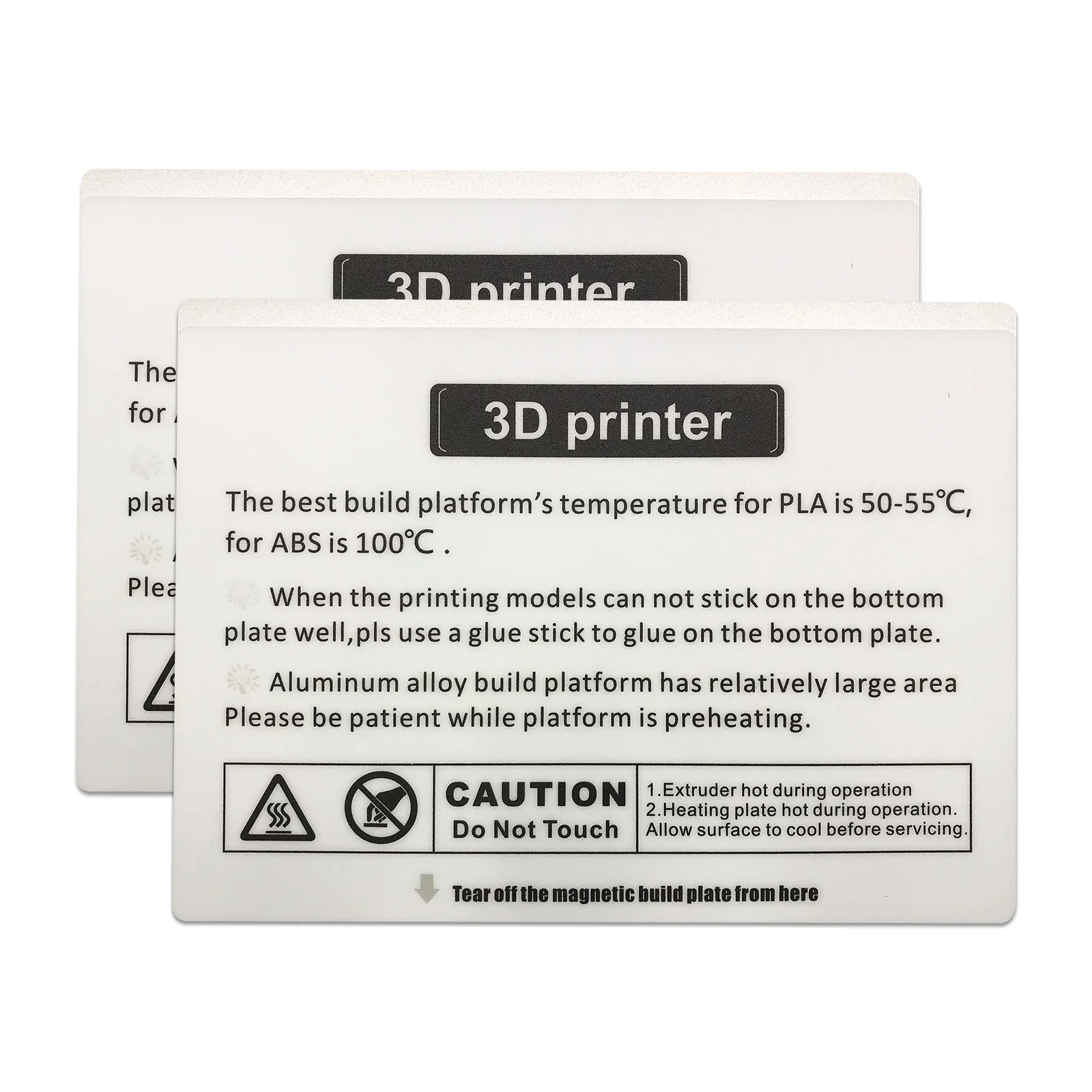 X-Plus Build Plate Sticker (2pcs)